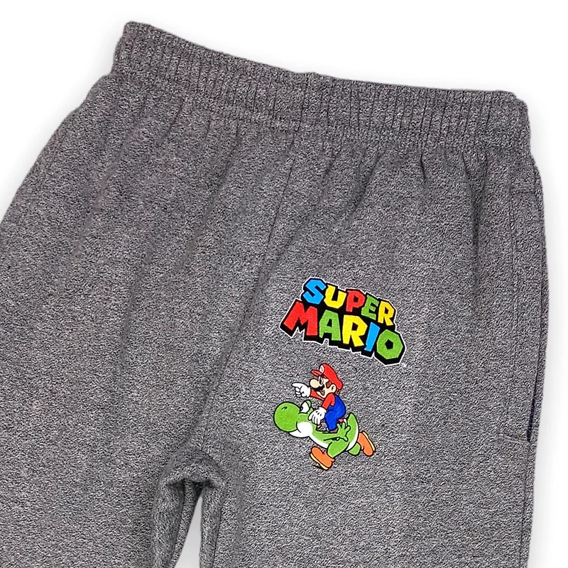 Nintendo Boys athletic jogger pants with elastic waist