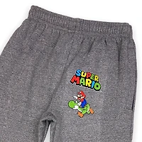 Nintendo Boys athletic jogger pants with elastic waist