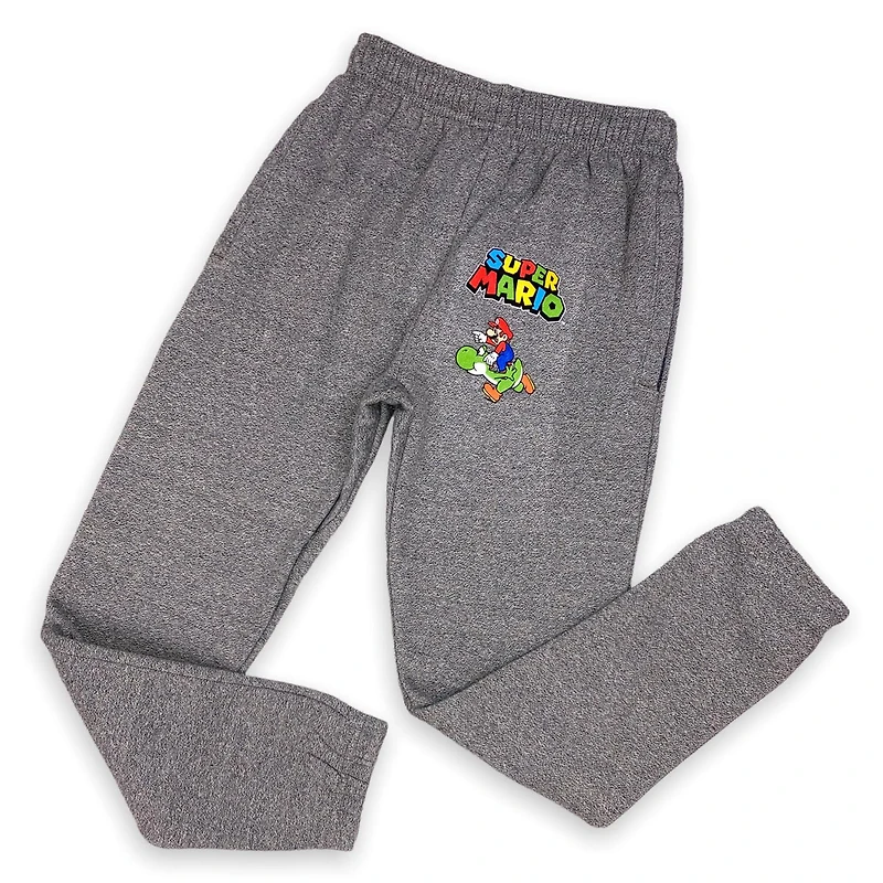 Nintendo Boys athletic jogger pants with elastic waist