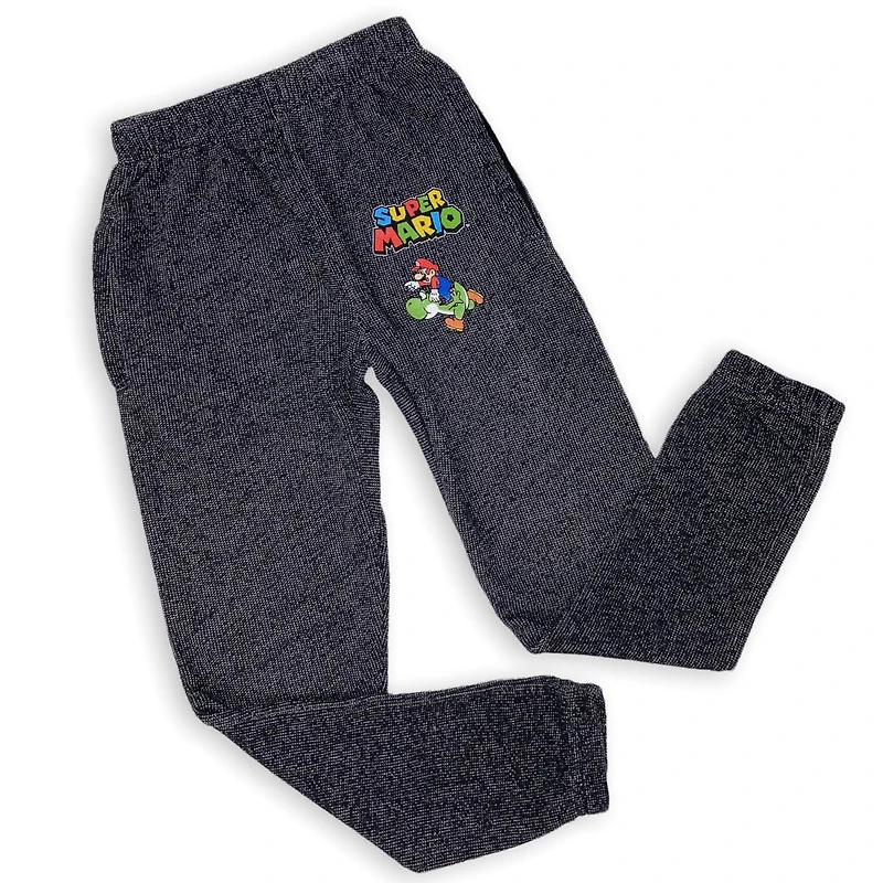 Nintendo Boys athletic jogger pants with elastic waist