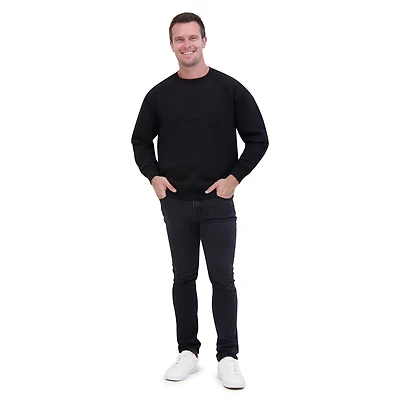 John Deere Long Sleeve Embossed Logo Fleece Sweatshirt Crew