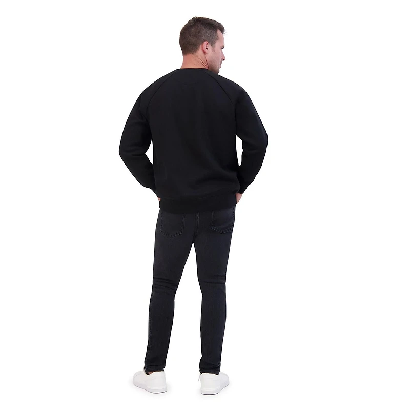John Deere Long Sleeve Embossed Logo Fleece Sweatshirt Crew
