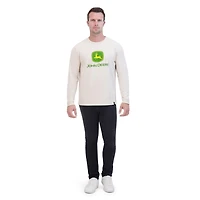 John Deere Men's Long Sleeve Jersey Core Logo Graphic Tee