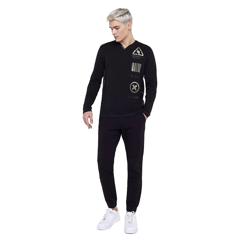 Jogging "Super Stretch " Dark Black pour hommes