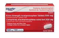 Comprimés d’acétaminophène extra fort 500 mg