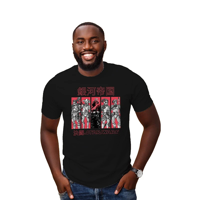 T-shirt à manches courtes Star Wars Visions Teikoku pour hommes