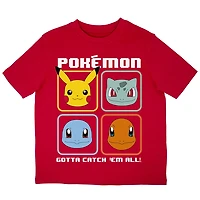 Pokemon Boy's Short Sleeve T-Shirt