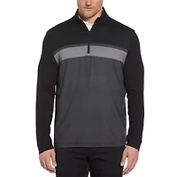 Ben Hogan Veste de golf à rayures ombrées et fermeture éclair sur la poitrine pour hommes Veste ombrée Ben Hogan