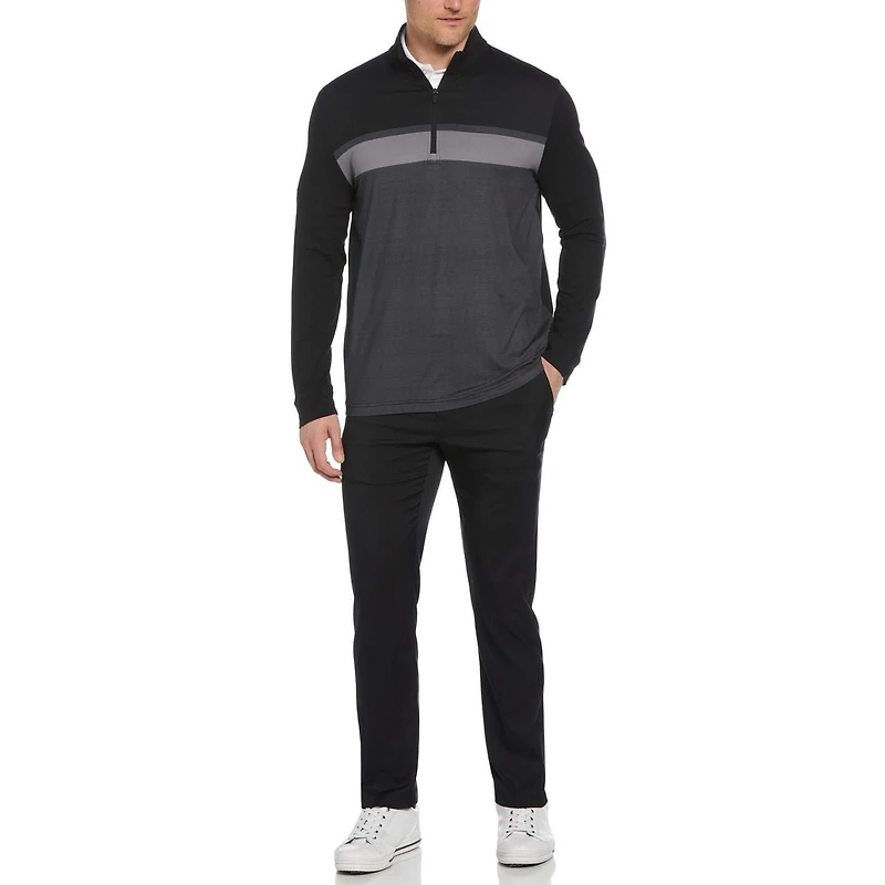 Ben Hogan Men’s Chest Stripe Ombre Printed Quarter Zip Golf Jacket, Ben Hogan Ombre Jacket