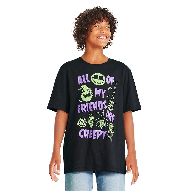 Disney Boys' The Nightmare Before Christmas Short Sleeve Tee, Sizes XS-XL
