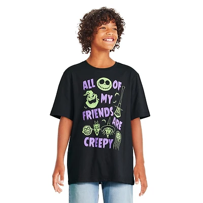 Disney Boys' The Nightmare Before Christmas Short Sleeve Tee, Sizes XS-XL