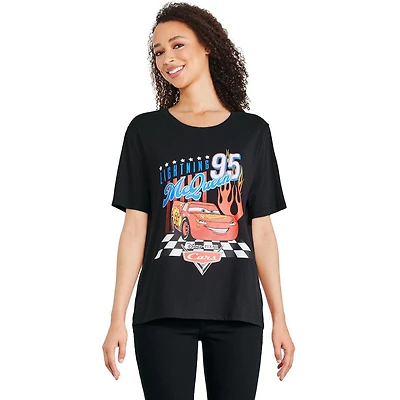T-shirt Cars Disney Pixar pour femmes Tailles TP–TG