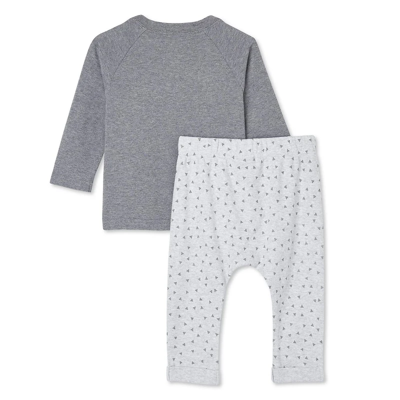 Ensemble 2 pièces avec haut à manches longues et pantalon LOVE Ellen DeGeneres pour bébés filles