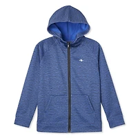 Chandail à capuchon avec fermeture éclair sur la longueur Athletic Works pour garçons