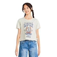Justice Girls' Lace-Up Graphic Tee