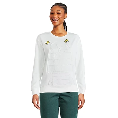 Peanuts Women's Snoopy Long Sleeve Popover, Sizes XS-XL