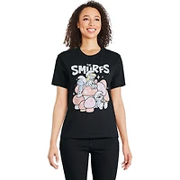 The Smurfs Women's Boyfriend Fit Tee, Sizes XS-XL