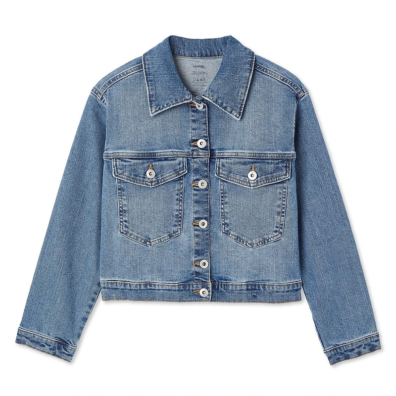 Manteau de camionneur en denim George pour filles