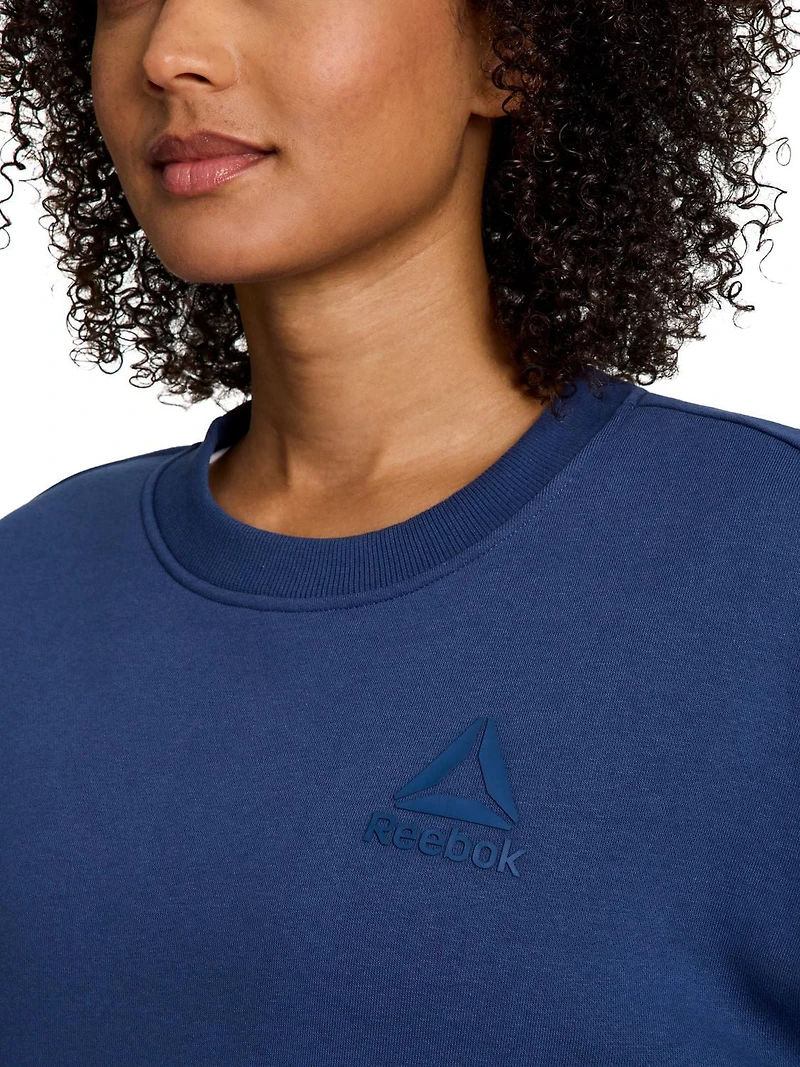 Reebok sweat à capuche ras du cou surdimensionné Weekender pour femme Tailles XS-2XL