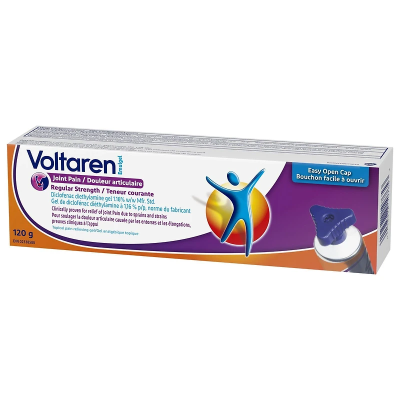 Voltaren Emulgel Regular Strength Joint Pain, Topical Pain Relief Cream, 120g, 120 g Joint Pain