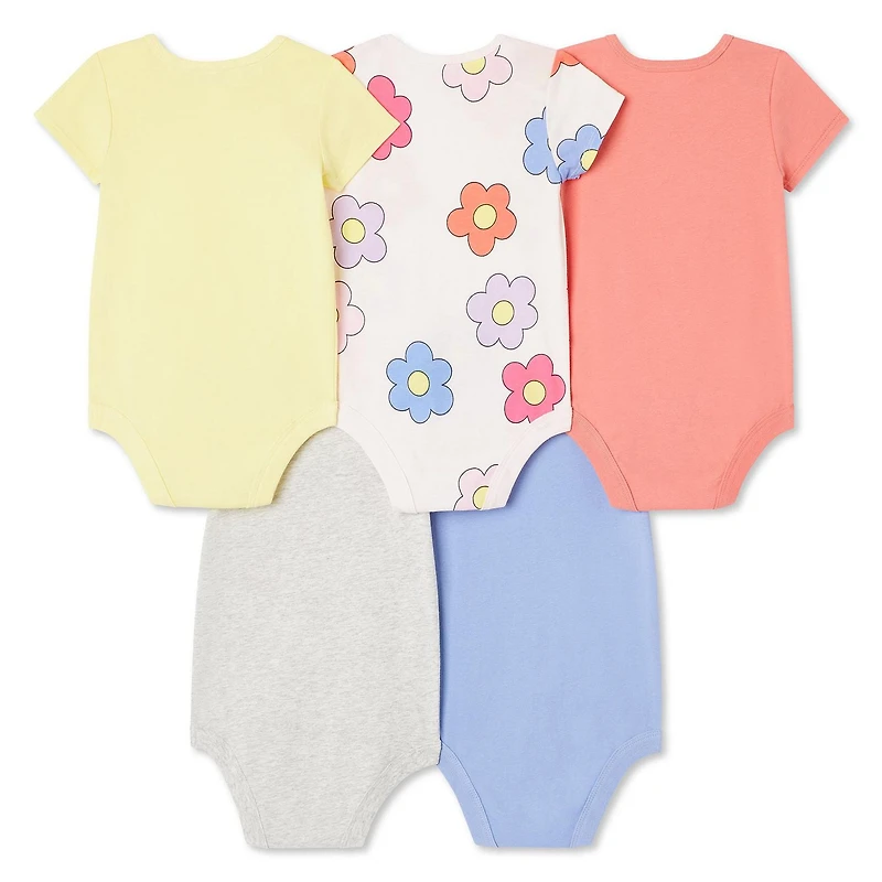 George Baby Girls' Bodysuit 5-Pack
