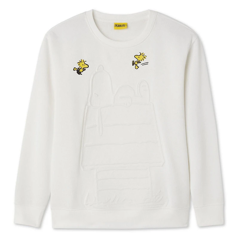 Chandail à manches longues Snoopy Peanuts pour femmes Tailles TP–TG