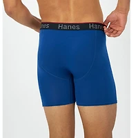 Caleçons boxeurs sans étiquette Hanes pour hommes Comfort Flex Fit - Pochette de soutien total - Paquet de 3