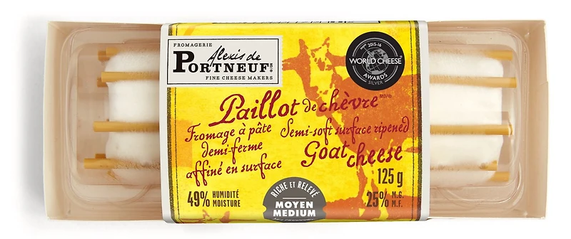 Alexis de Portneuf Fromage Paillot de chèvre 125 g