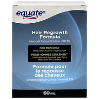 Pulvérisations Formule pour la repousse des cheveux, Solution topique de minoxidil 2 % Equate