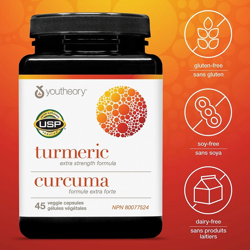Youtheory Curcuma Formule Extra Forte 60 gélules végétales