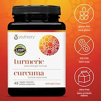 Youtheory Curcuma Formule Extra Forte 60 gélules végétales