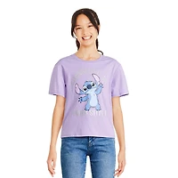 Disney Girls' Stitch Short Sleeve Tee