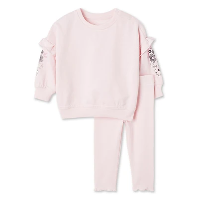 George Baby Girls' Ruffle 2-Piece Set