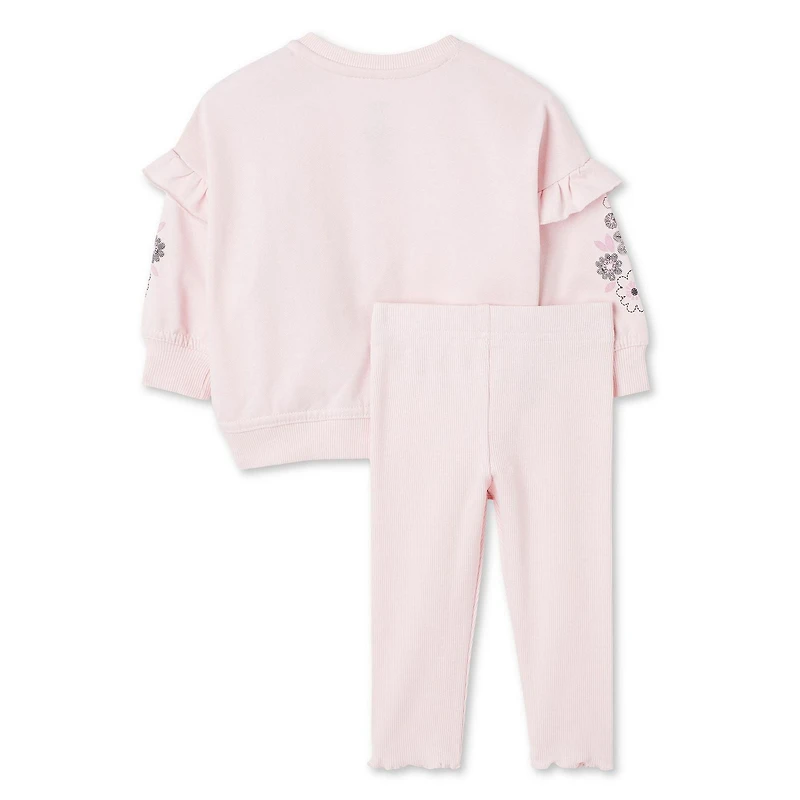 Ensemble 2 pièces à volants George pour bébés filles Tailles 0-24 mois