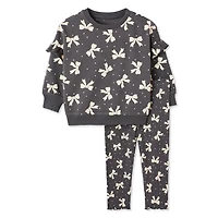 George Baby Girls' Ruffle 2-Piece Set