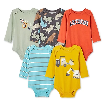 George Baby Boys' Bodysuit 5-Pack