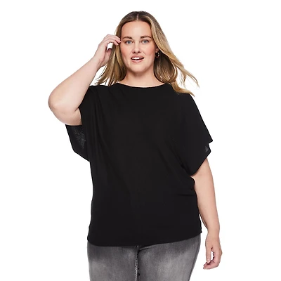 Haut à manches chauve-souris George Plus pour femmes Tailles 1X-4X