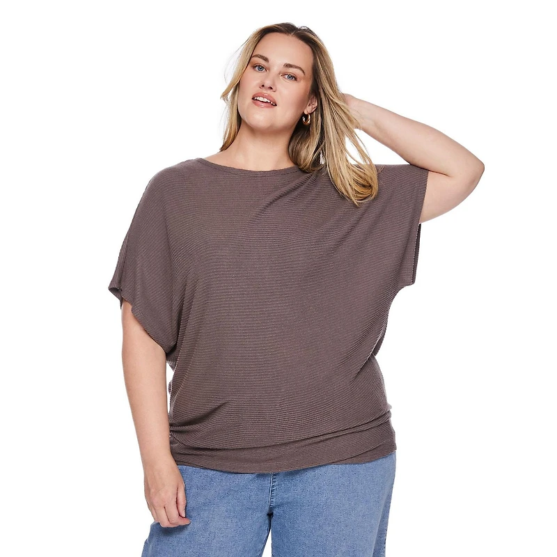 George Women's Plus Dolman Sleeve Top, Sizes 1X-4X