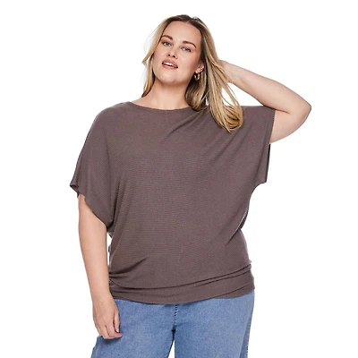 George Women's Plus Dolman Sleeve Top, Sizes 1X-4X