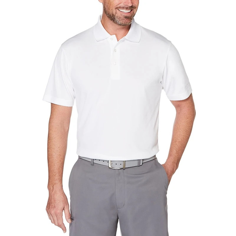 Ben Hogan Men's Performance Solid Ventilated short Sleeve Polo Shirt
