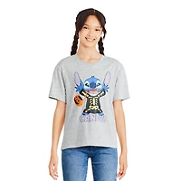Disney Girls' Stitch Short Sleeve Tee