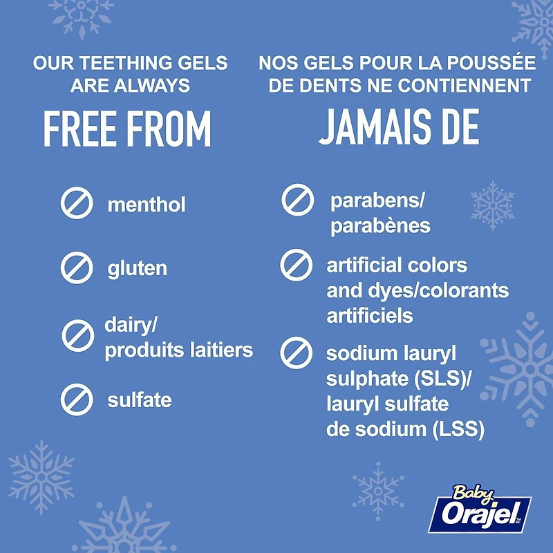 Baby Orajel Cooling Gels for Teething, Daytime & Nightime Twin Pack, Twin Pack, Daytime & Nightime Gels