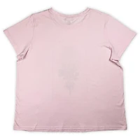 Pink closet Ladies plus size short sleeve tee shirt
