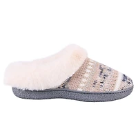 Isotoner® Women's Zara Lurex Knit Hoodback with Faux Fur Cuff, Sizes from Small to Extra Large