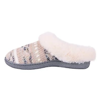 Isotoner® Women's Zara Lurex Knit Hoodback with Faux Fur Cuff, Sizes from Small to Extra Large