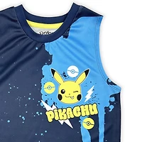 Pokemon Camisole à col rond pour garçons