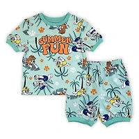 Paw Patrol Toddler Boy's short sleeve  T-Shirt and Shorts 2 piece Pajamas Set