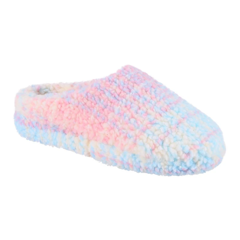 Pantoufles à capuche IsotonerMD Sassy en tissu berbère pour femmes