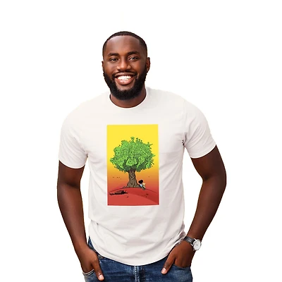 The Blak Brush T-shirt à manches courtes Arbre des héros inclusif pour le genre