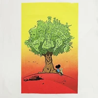 The Blak Brush T-shirt à manches courtes Arbre des héros inclusif pour le genre